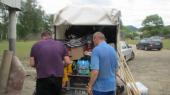 Včera jsme odvezli materiální pomoc do oblasti postižené povodní